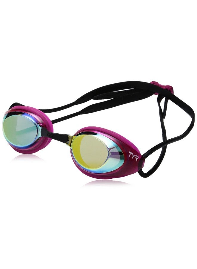 TYR Blackhawk Racing Femme Mirrored Googles Gold/Pink/Black One Size - Image 1