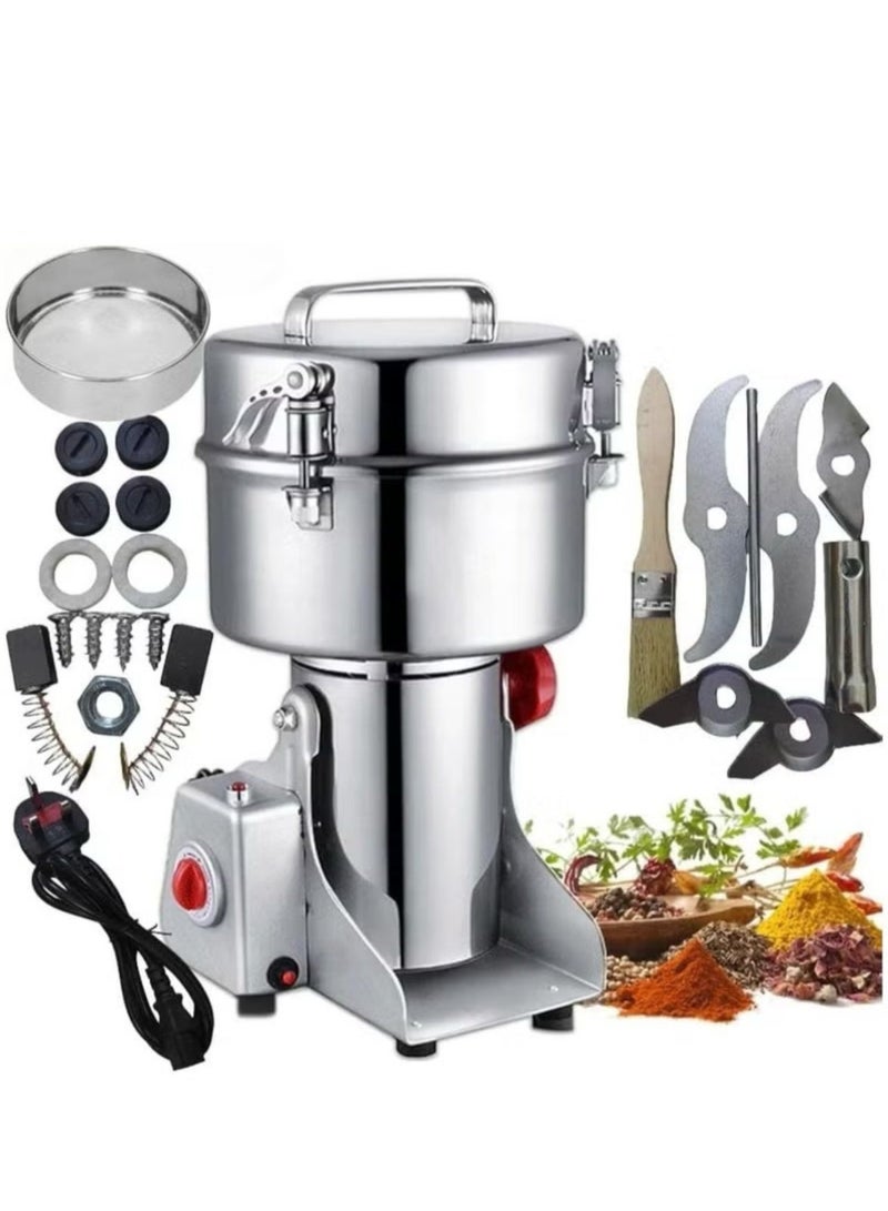 دينكس مطحنة قهوة كهربائية، مطحنة توابل، مطحنة حبوب، 3200 واط، سرعات متعددة، سعة كبيرة، 800 جرام (مع 22 قطعة غيار إضافية) - Image 1