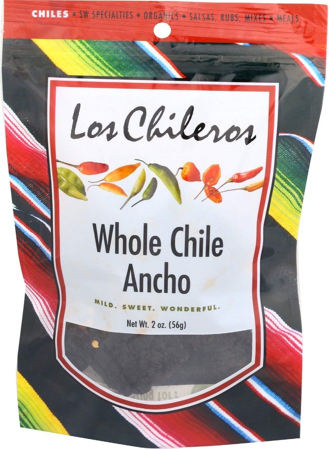 Los Chileros Chile Ancho Whole, 2 Ounce (Pack of 1) - Image 1