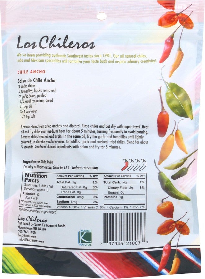 Los Chileros Chile Ancho Whole, 2 Ounce (Pack of 1) - Image 2