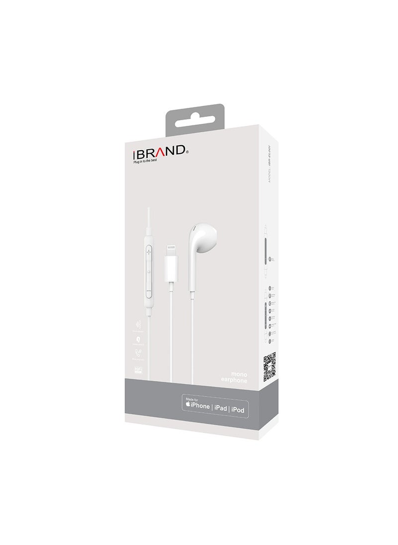 IBRAND - Lightning Mono Earphone - Image 1
