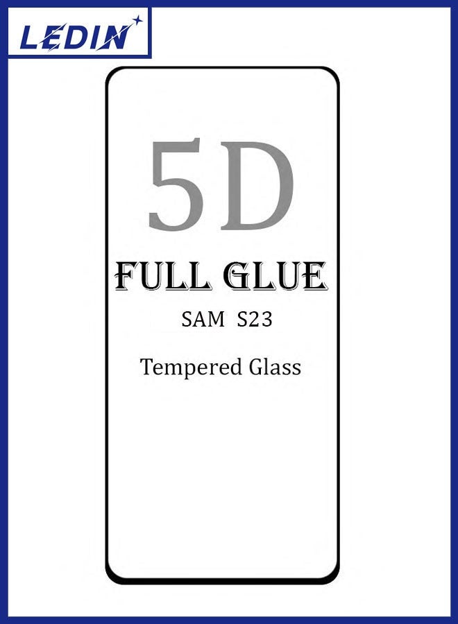 LEDIN Samsung Galaxy S23 Screen Protector Tempered Glass Guard Full Glue Edge-to-Edge Screen Protector for Samsung Galaxy S23 - Image 1