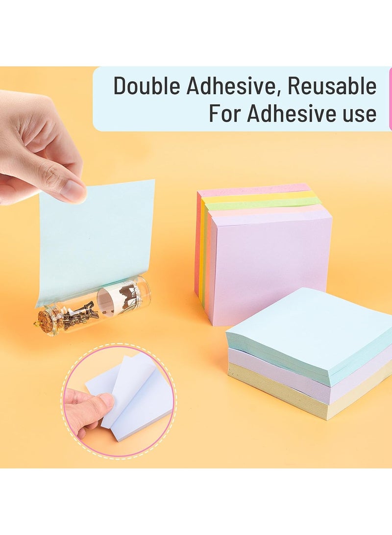 Generic 720 Pcs Sticky Notes, Post it notes 3x3 in, Morandi color Self-Stick Note Pads, Perfect for Office School Home Desk Accessories - Morandi color  - Image 4