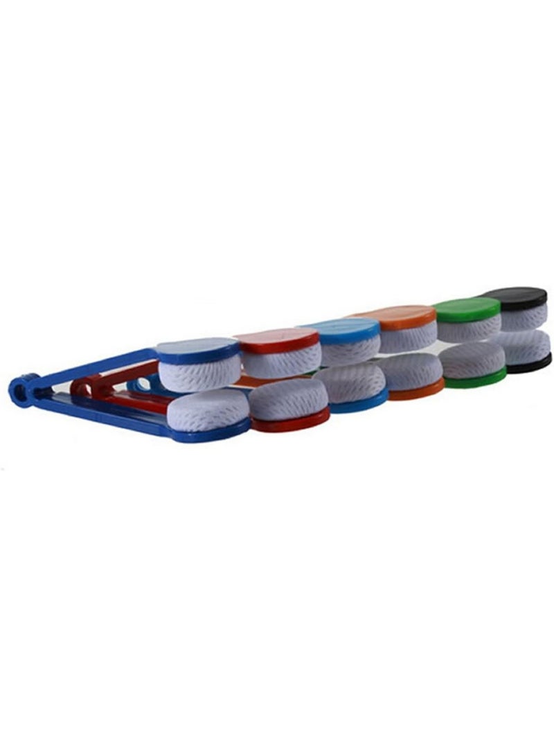 5 Pcs Mini Microfiber Eyeglass Cleaner Clip, Soft Brush Spectacle Cleaning Tool, Random Color - Image 2