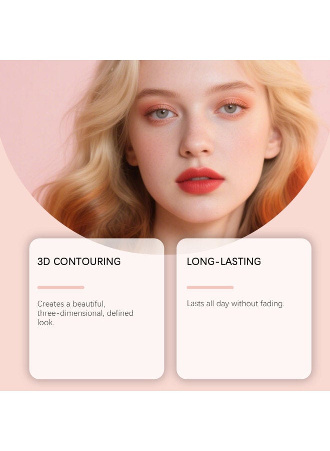 zephoco Champagne Gold Dual-ended Makeup Stick, Blush For Rosy And Dimensional Glow, Beginner-friendly Multifunctional Makeup Stick - Image 2