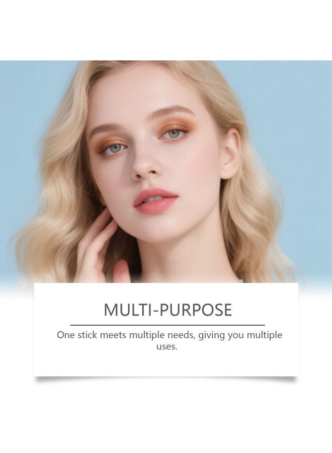 zephoco Champagne Gold Dual-ended Makeup Stick, Blush For Rosy And Dimensional Glow, Beginner-friendly Multifunctional Makeup Stick - Image 3