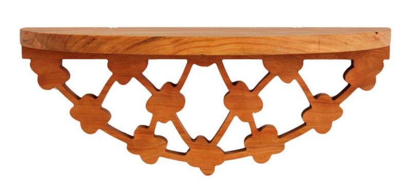 Jonathan Alden Solid Cherry Floating Shelf, for Spices, Photos, Entryways & More (Bloom) - Image 1