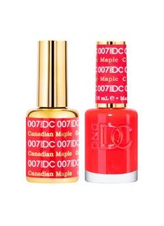 DAISY DND Dnd Gel Polish Set 1 Each Of Orange Gel Polish And Orange Nail Polish 007 Canadian Maple 0.5 Fl Oz  - Image 1