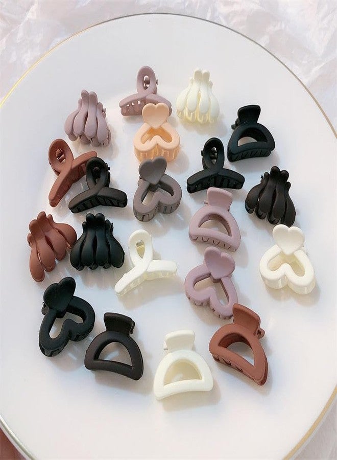 Shivashay 8 pcs Premium 4 Style claw | Small Mix Matte Hair Clutchers/Claw clip/Hair Accessories Pack of 8 pcs Hair claw|Random color and Design - Image 2