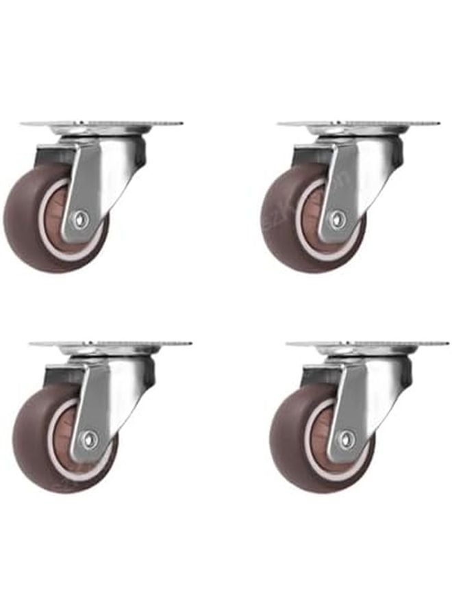 Universal Swivel Casters With Brake Heavy Duty Furniture Wheels 1.5 Inch 4pcs Activity A - Image 2