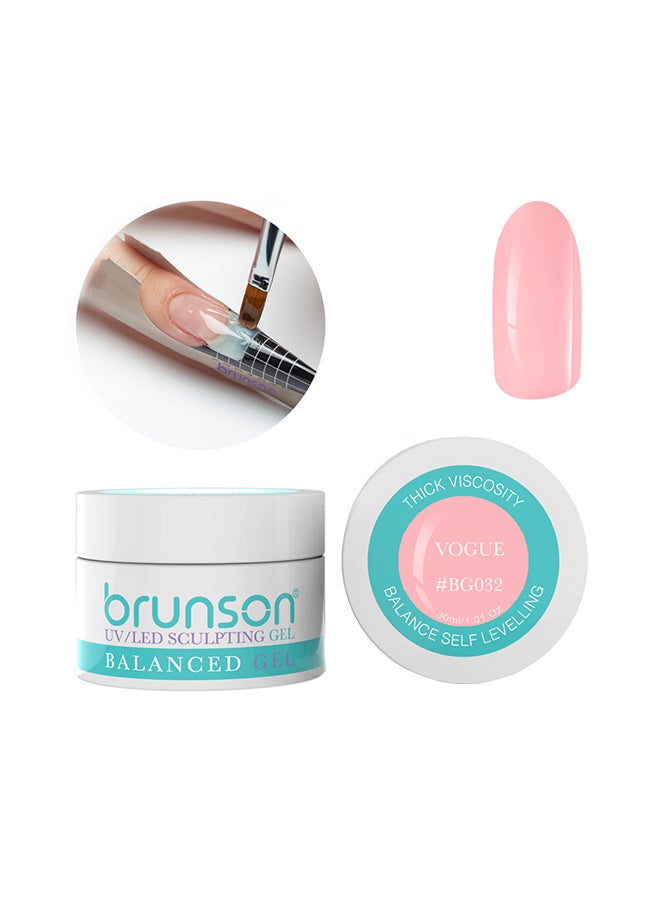 brunson Sculpting Camouflage Uv Builder Gel Balanced Level Gel Uv Sculpting Nail Gel System 30Ml Vouge Bg032