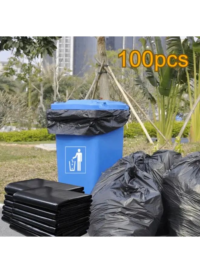 100 كيس قمامة فائق التحمل كبير جدًا 27.56 × 35.43 بوصة، أكياس بولي بروبيلين قوية مقاومة للتمزق للاستخدام التجاري والسكني والحدائق والمطبخ وإعادة التدوير، بتصميم مسطح كبير سهل الفتح، مثالي للأحمال الثقيلة. - Image 3