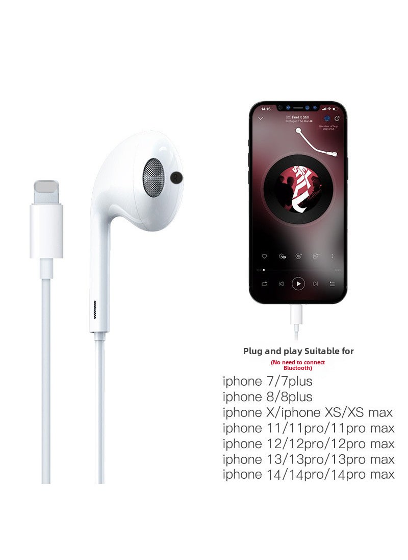 Generic - Wired Half-Ear Headphones with Mic for Apple [7-14] available - Image 1