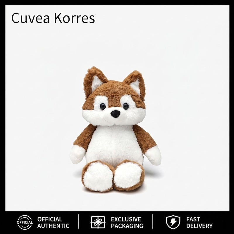 Forest Running Fox Plush Husky Toy - Cute & Cozy Sleep Companion