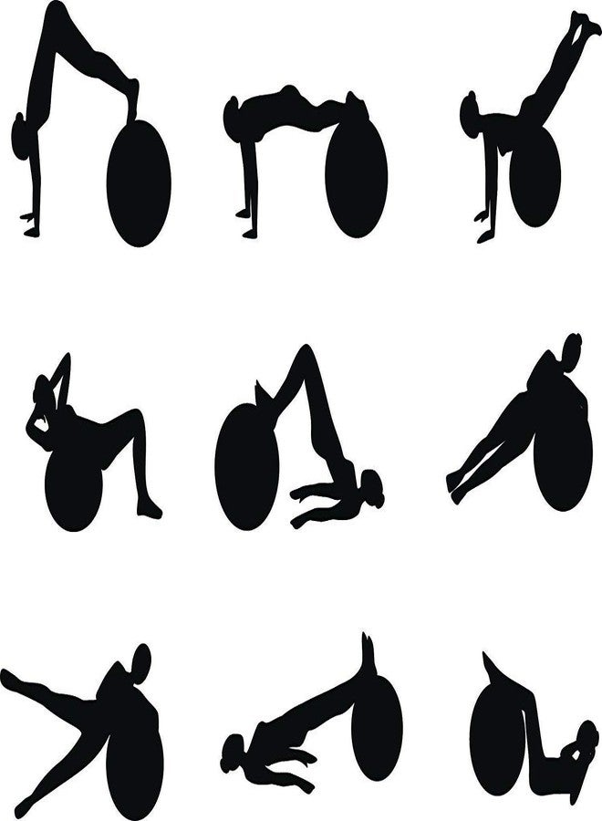 مورال كرة تمارين رياضية مقاومة للانفجار من مورال، 65 سم، مع مضخة، كرة توازن مانعة للانزلاق، كرة يوغا رياضية شديدة التحمل، كرة ولادة سويسرية سميكة للغاية، معدات تمارين منزلية، كرة تمارين - Image 4