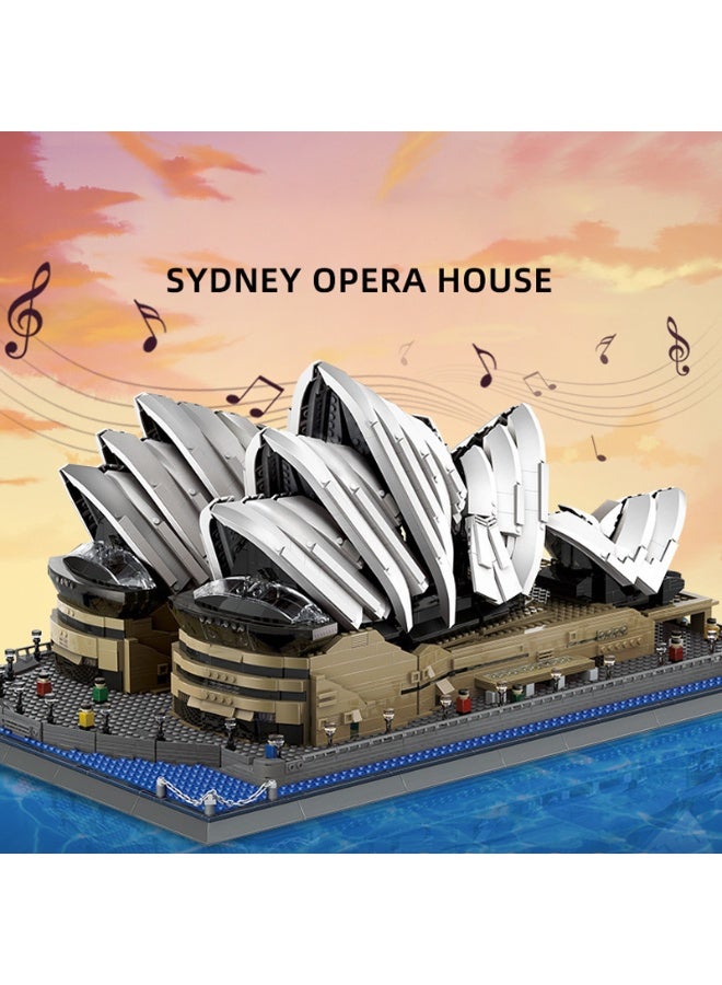 wange Sydney Opera House Australia Building Blocks Set 8210 (Age 6+, 2937 Pieces) - Image 4