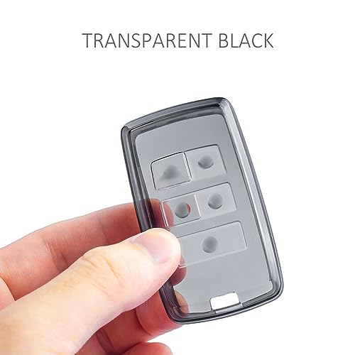 JVCV® Soft TPU Transparent Cover Compatible with Land Rover Range Rover Discovery Defender (Type 2, Transparent Black) - Image 4