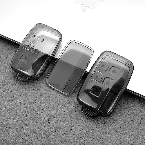 JVCV® Soft TPU Transparent Cover Compatible with Land Rover Range Rover Discovery Defender (Type 2, Transparent Black) - Image 3