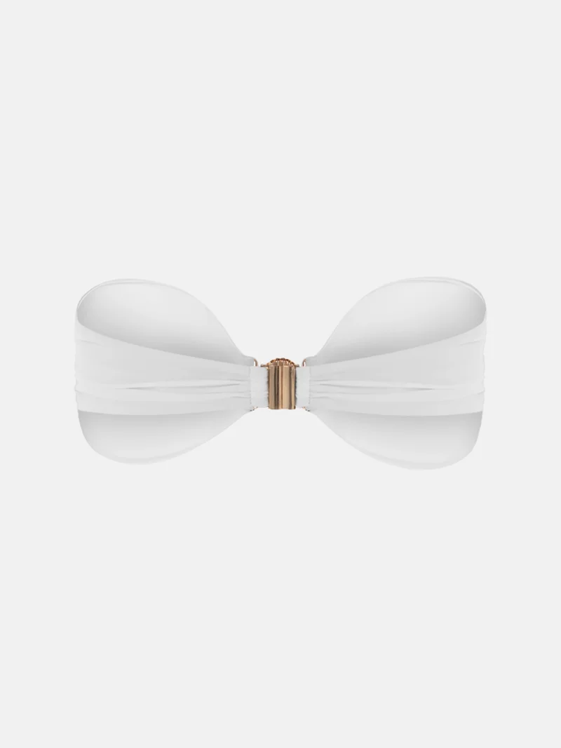 Lichi Strapless bikini top with shell decor