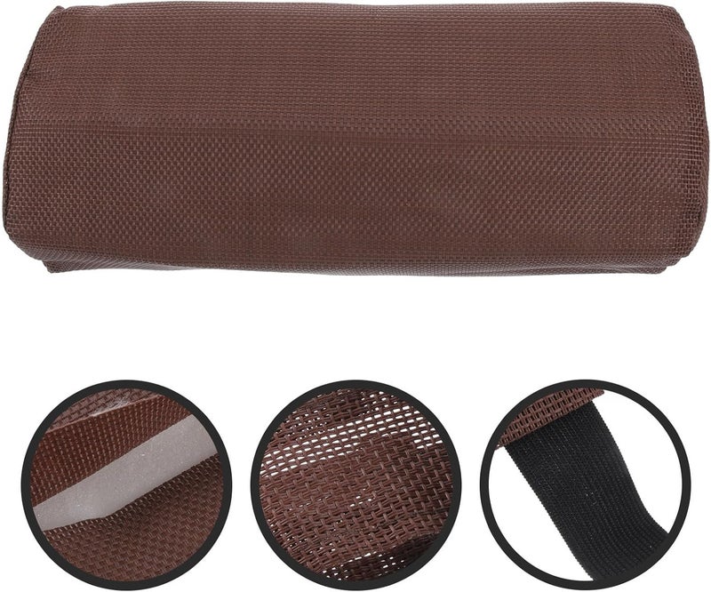 Toyvian Removable Recliner Head Pillow Beach Chair Cushion with Durable Fabric, Coffee Color Neck Support for Outdoor Lounger and Deck Chair - Image 4