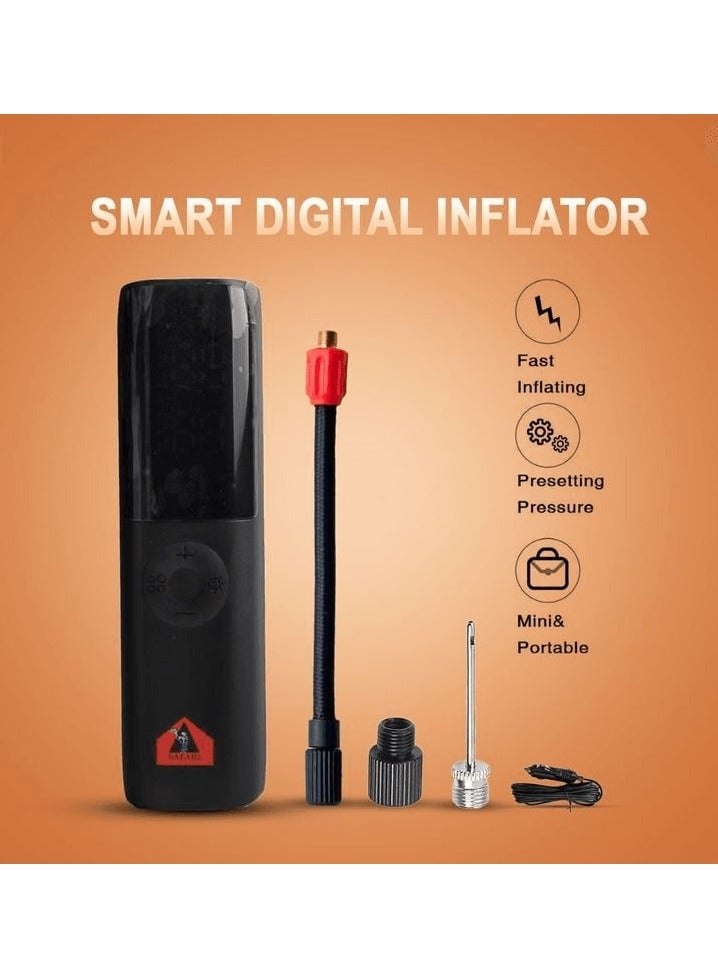 سفاري ضاغط الهواء الرقمي الذكي منفاخ الإطارات Safari 28-32L- m ، شاشة LED 12V ضاغط هواء السيارة - Image 1