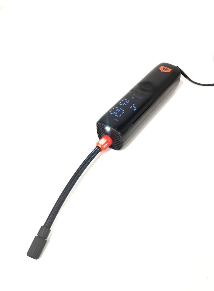 سفاري ضاغط الهواء الرقمي الذكي منفاخ الإطارات Safari 28-32L- m ، شاشة LED 12V ضاغط هواء السيارة - Image 4