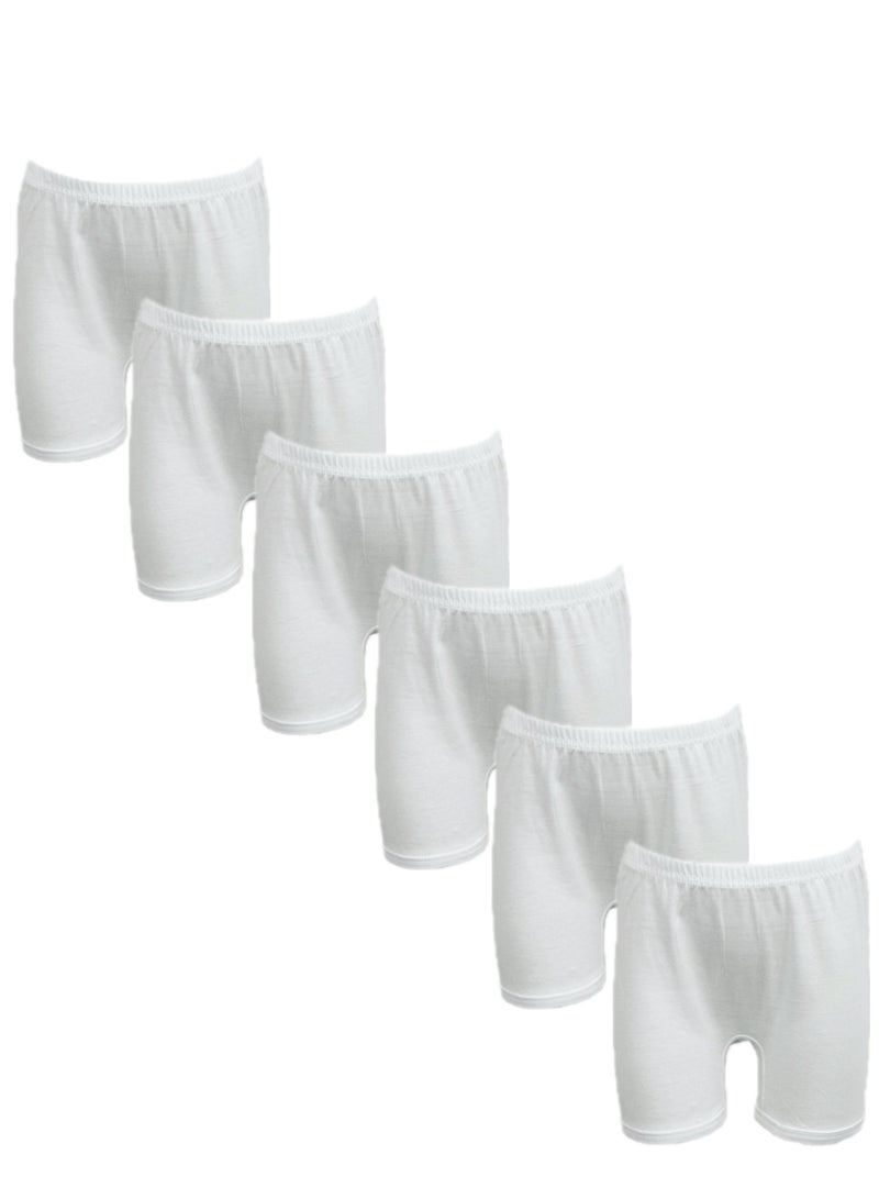 سيتي روز 6-قطع شورت بوكسر ولادي لباس داخلي قطن 100% أبيض - Image 1