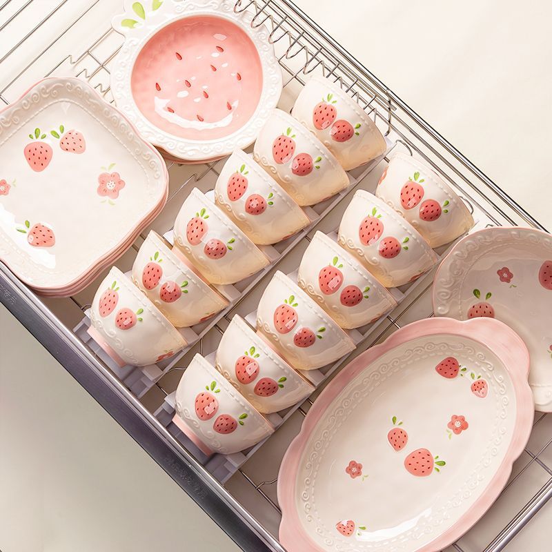 CME 2026 Pink Ceramic Dinnerware Set - Elegant and Stylish for Everyday Use - Image 3