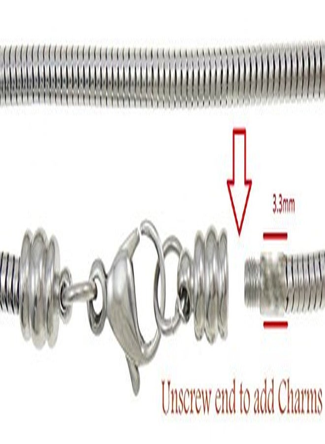 آيسروز سوار ICYROSE ذو تعليقة من الفولاذ المقاوم للصدأ (مشبك على شكل مخلب جراد البحر 6.5 بوصة، يناسب الأعمار من 7 إلى 10 سنوات) - Image 4
