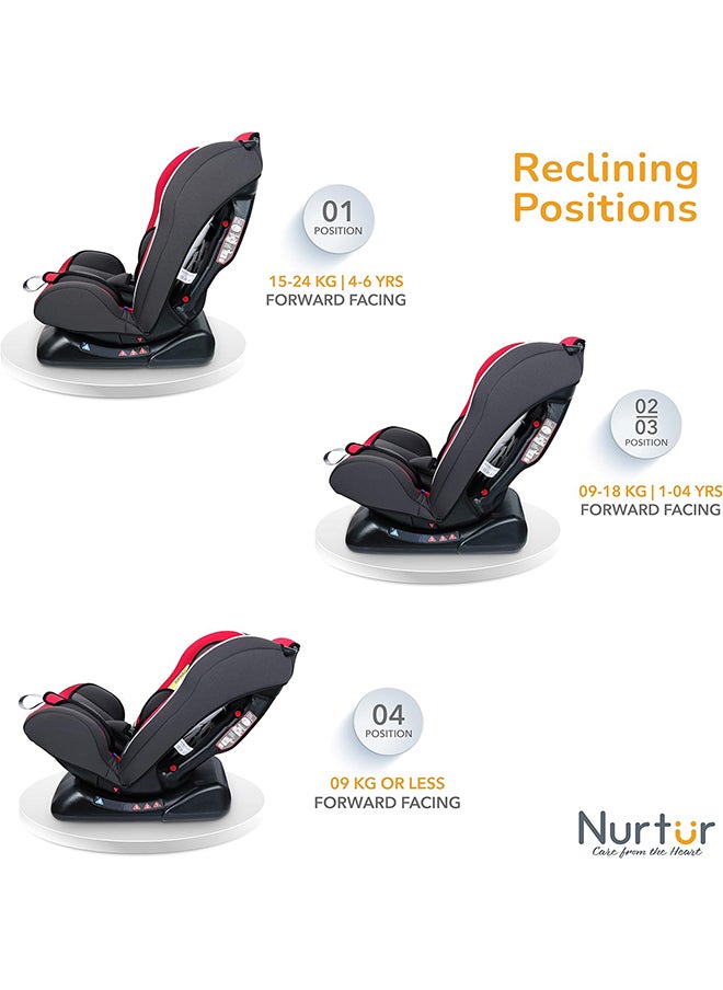 Nurtur Bruno Baby/Kids 3-In-1 Car Seat - 4 Position Recline - 5-Point Safety Harness – 143° Angle Recline - 0 Months To 7 Years  - Image 4