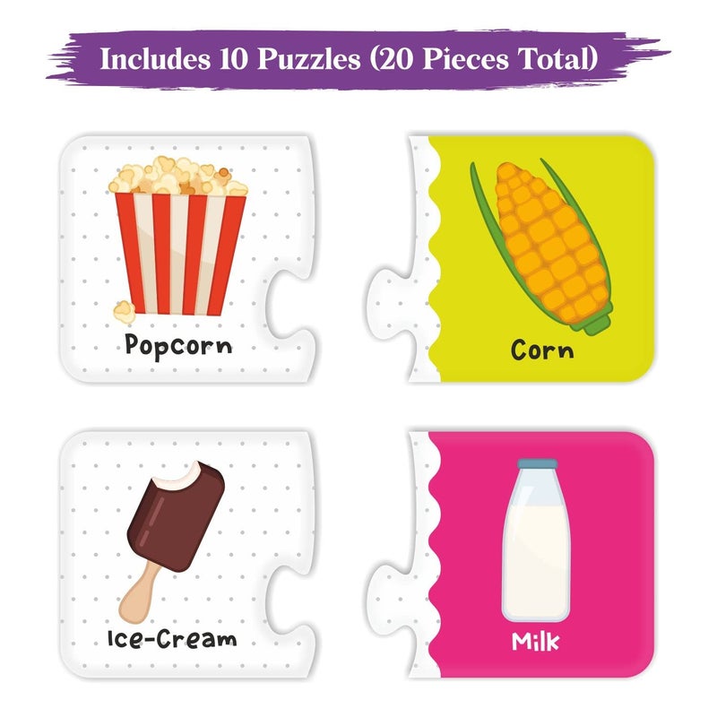 Webby Made of 2 Pieces Learning Pack Jigsaw Puzzle, Montessori Early Educational Pre School Puzzle Toys for 2+ Years Kid - Image 2