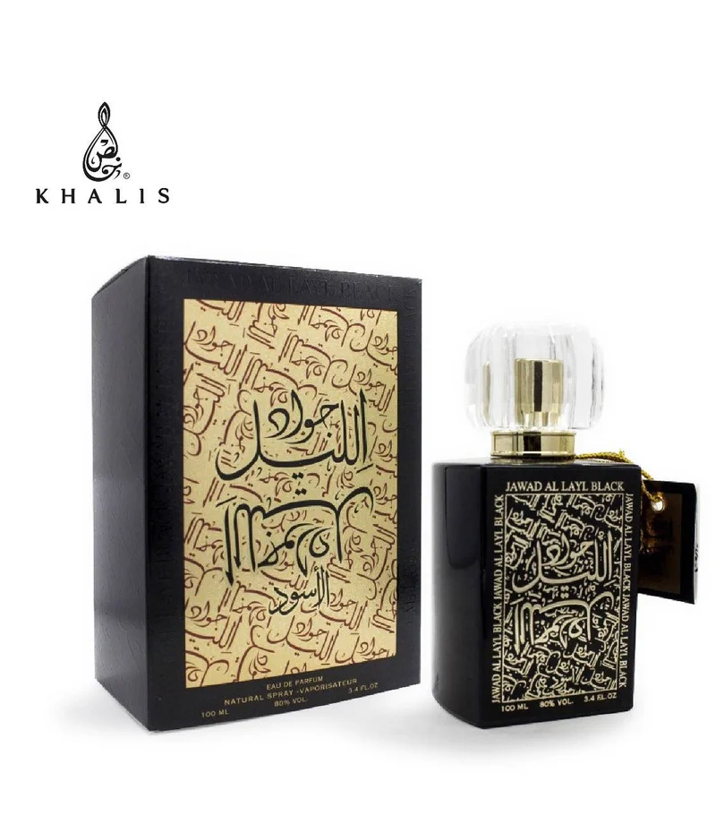 Khalis PERFUMES Khalis Jawad Al Layl Black Eau de Parfum for Men and Women 100ml