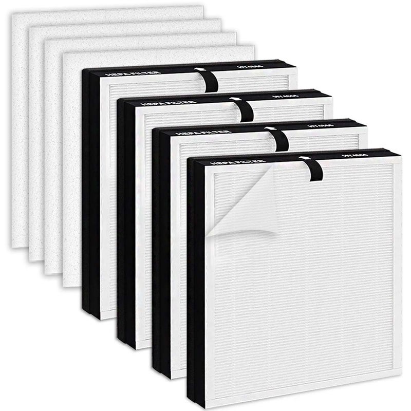 HY4866 Replacement Filter Compatible with MORENTO and WESTHEY HY4866 Air Purifier YIOU M1 Air Purifier Replacement Filter Enhanced Version HY4866 Genuine Air Purifier Filters 4 Pack