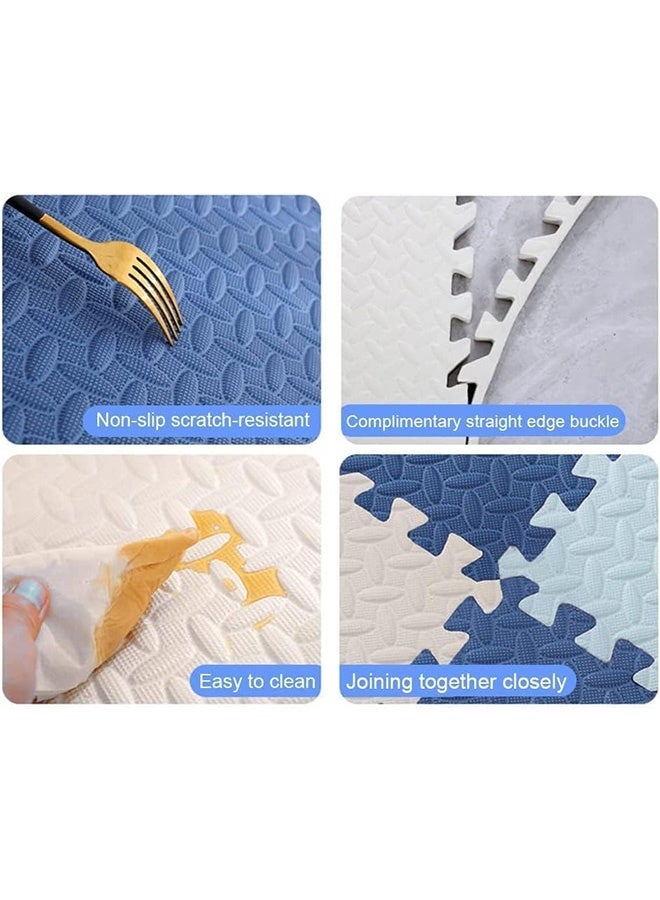 JCB CHIC 12PCS Baby Play Mats EVA Foam Puzzle Mat Children Room Activities Mat For Baby Interlock Floor Carpet,Yoga Fitness Non-slip Splicing Rugs 60×60×2.5CM - Image 5