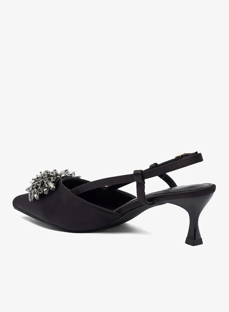 Khizana Black Sling Back Classic Pumps for Women | Best Price UAE