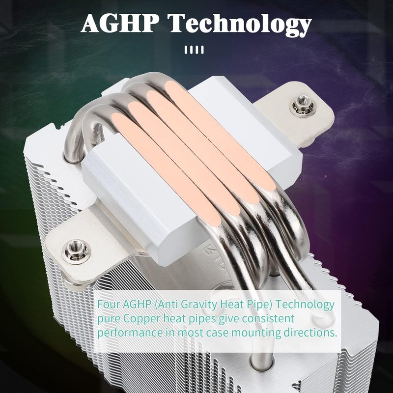 Thermalright Assassin X120 Refined SE ARGB CPU Air Cooler, 4 Heat Pipes, TL-C12C-S PWM Fan, Aluminium Heatsink Cover, AGHP Technology, for AMD AM4/Intel LGA 1150/1151/1155/1156/1200/1700 (SE ARGB) - Image 4