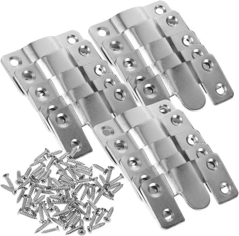 Artibetter 20 قطعة أقواس فولاذية لتعليق الصور، أجهزة تركيب متساوية للسطح للحائط - Image 2