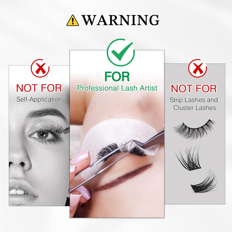 EMEDA Sensitive Eyelash Extension Glue 0.17fl.oz/5ml/1 Sec Drying Time/Retention â€“ 5-7 Weeks/Black Adhesive/Professional Hypoallergenic Formaldehyde-Free Lash Extension Glue Supplies - Image 2