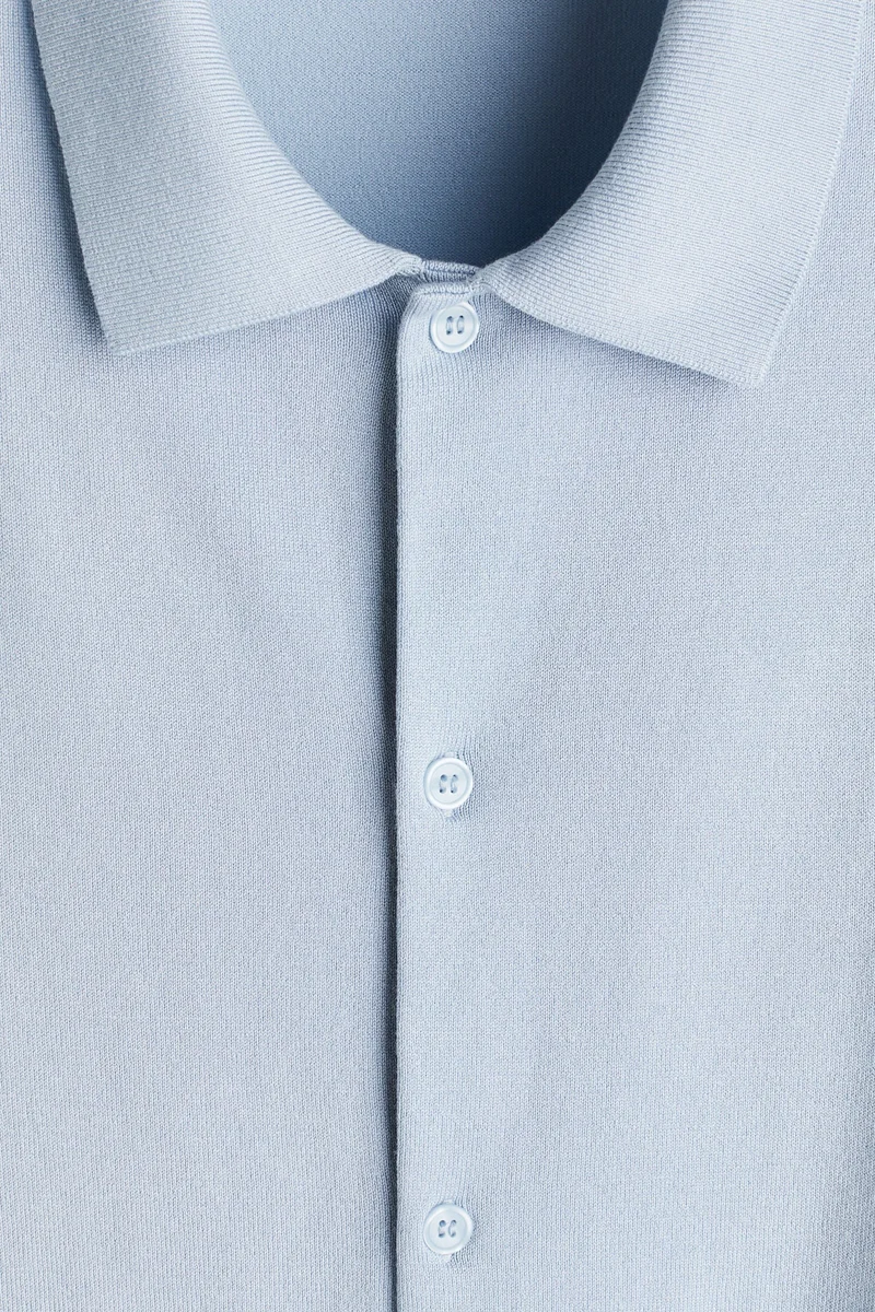 H&M  Regular Fit Fine-knit shirt for Men | Best Price UAE