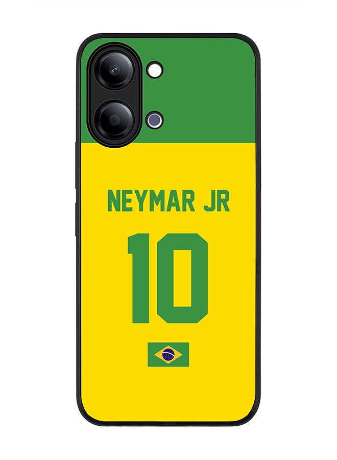 Stylizedd For vivo Y05 4G / Y6t 5G Case,Slim fit Camera Protection, Shockproof Thin Phone cover  - Football - Brazil,  Neymar Jr - Image 1