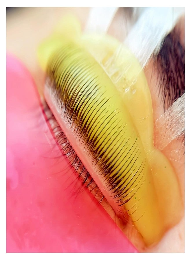 ICONSIAM Lash Lift Shields C Curl 5 Size Lifting Pad, Rapid Eyelash Shield Shiny Perm Rods Make Eyes Natural Curl Flexible Pads Extreme Rod 100 Use Elastic Lami Perming Roller (Gold & Pink Mix) - Image 1