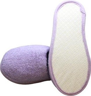 Ender Home Towel Slippers Bathroom Home Hotel Maternity Slippers Non-Slip Thick Closed Toe Lilac-43-45  - Image 2