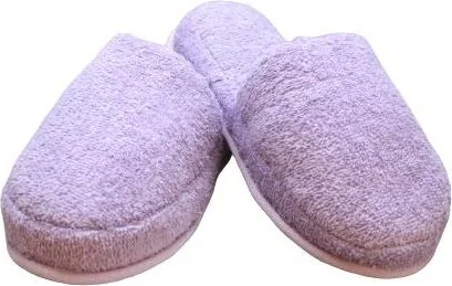 Ender Home Towel Slippers Bathroom Home Hotel Maternity Slippers Non-Slip Thick Closed Toe Lilac-43-45