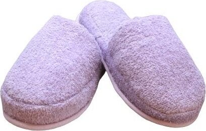 Ender Home Towel Slippers Bathroom Home Hotel Maternity Slippers Non-Slip Thick Closed Toe Lilac-43-45  - Image 1