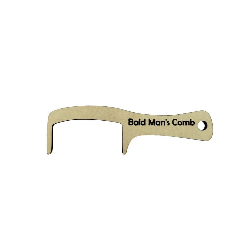 Novelty Wooden Comb for Bald Men Funny Gag Gift - Image 5