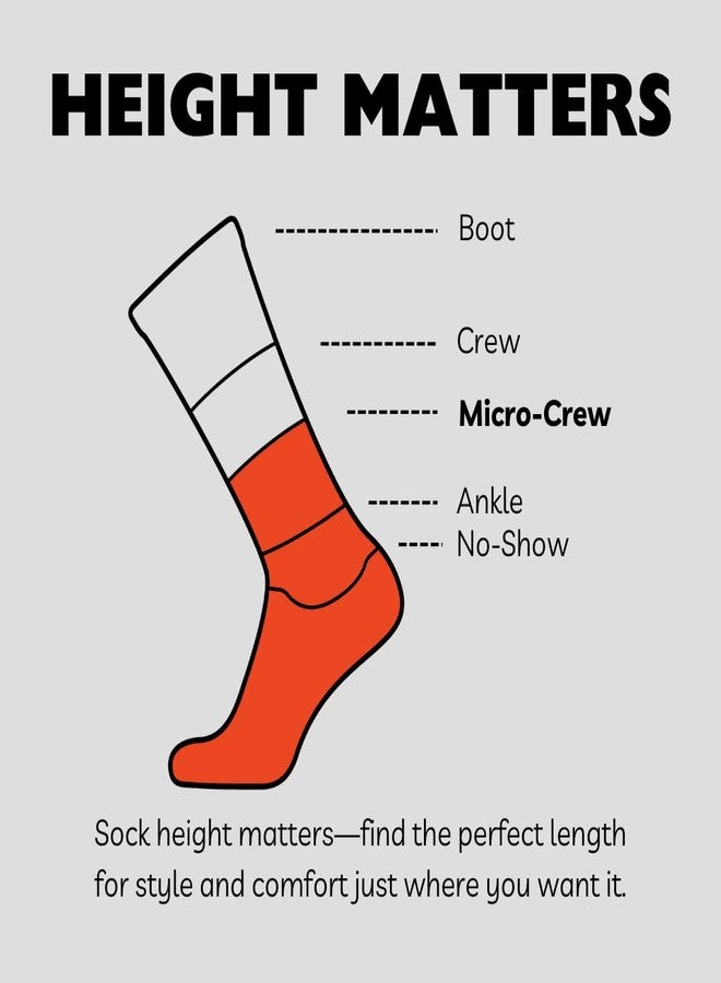 GRIP6 Wool Micro-Crew Socks: Lightweight Wool Socks for Hiking, All Day Comfort - Wicking Crew Socks for Men and Women - Image 5