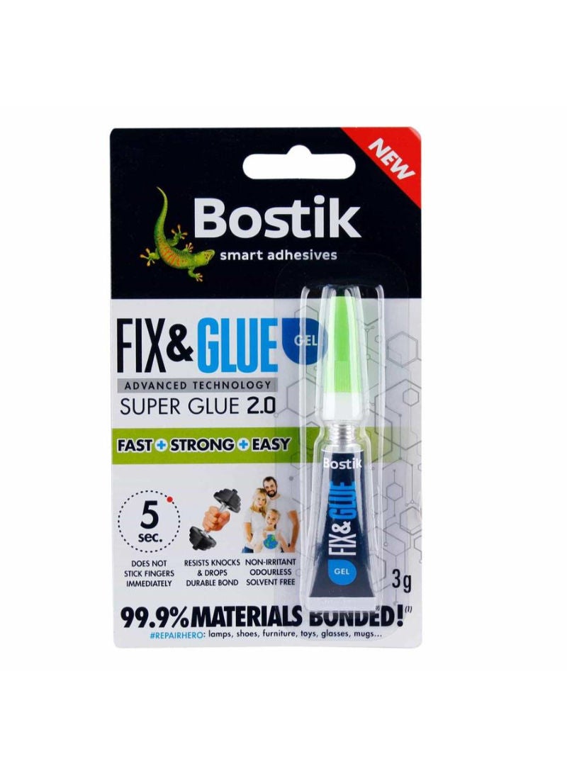 Bostik Fix and Glue Gel Super Glue