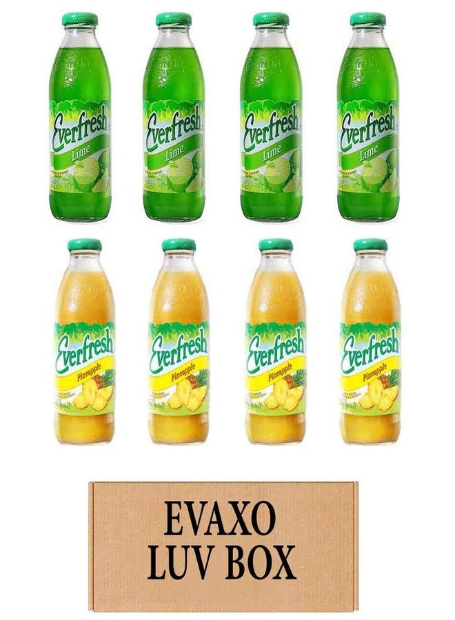 EVAXO LUV BOX- variety Everfresh Juice 16 oz. pack of 8, Everfresh Lime, Everfresh Pineapple Juice. by evaxo - Image 1