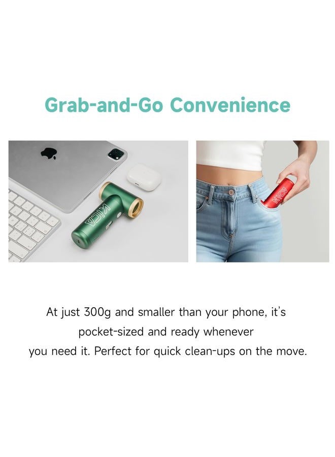 KiCA JetFan 2S Combo Compressed AirCan Substitute Air Duster Electric Blower for ComputerKeyboard Cleaning,Hair Drying,Camping,Outdoors,Car,Barbershop,Handmade DIY,Rechargable,Fast Charging,Green - Image 4