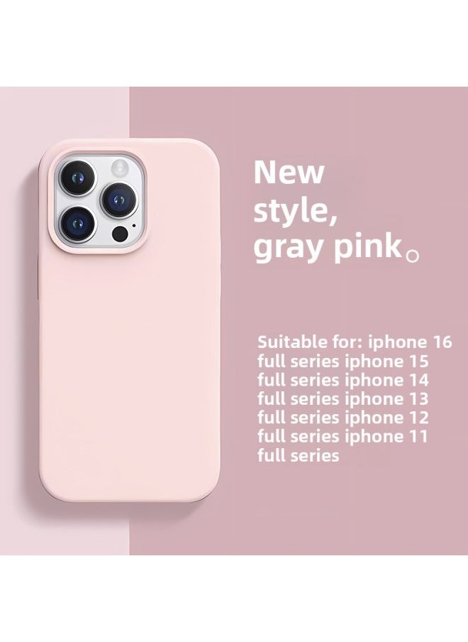 Generic - For Apple Mobile Phone Case For Iphone16 Liquid Silicone Protective Case 15 14 Men And Women 12 Advanced Sense Mobile Phone Case-Color:Sky Blue [with Logo + Packaging Box]-Applicable Models:For Iphone14 Plus - Image 1